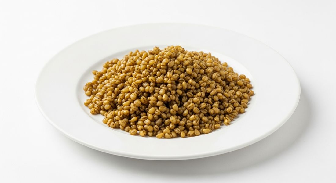 Toasted freekeh with olive oil, a Tayyibat diet recipe