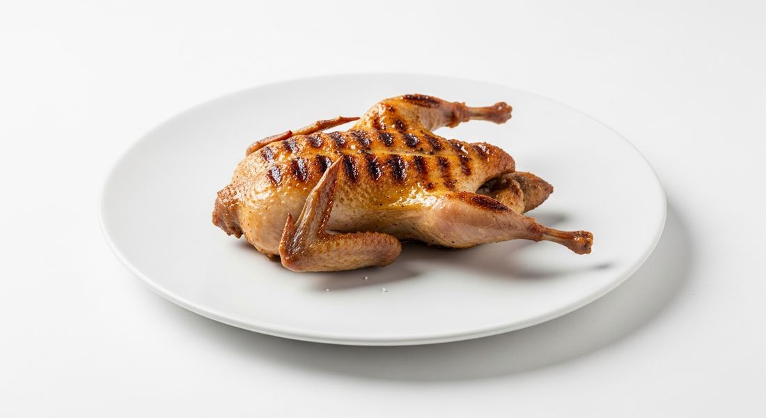 Quail grilled over high heat, a Tayyibat diet recipe