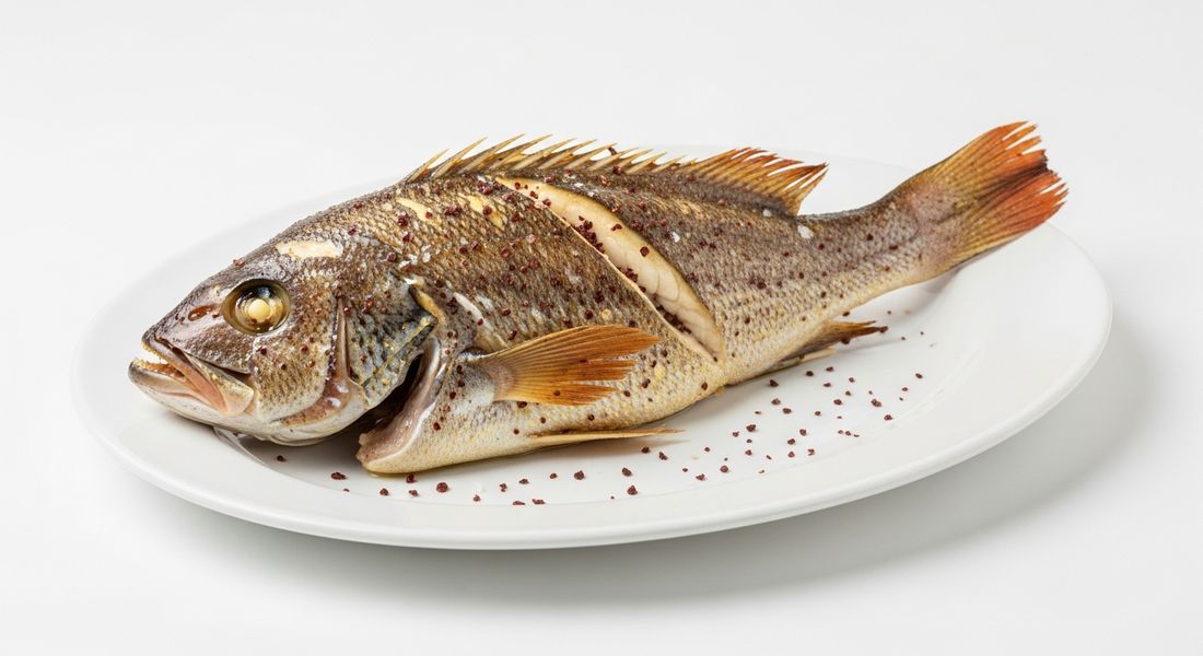 Grouper baked whole, a Tayyibat diet recipe