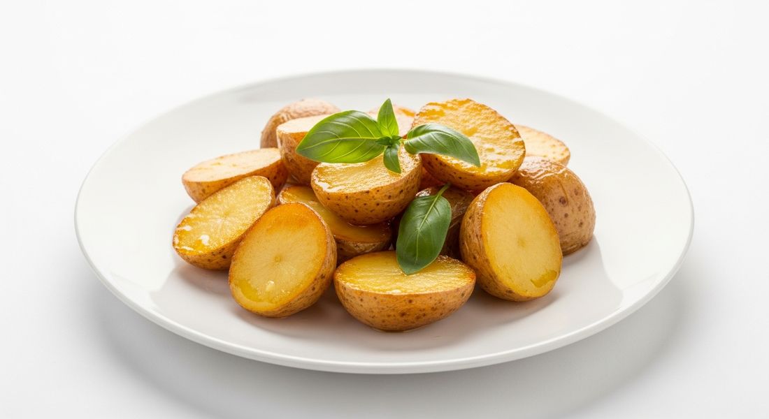 Roast potatoes in ghee, a Tayyibat diet recipe