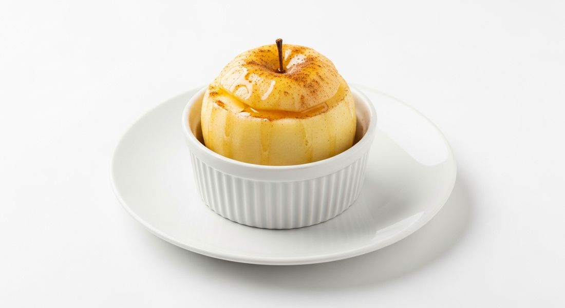 Baked apple with honey, a Tayyibat diet recipe