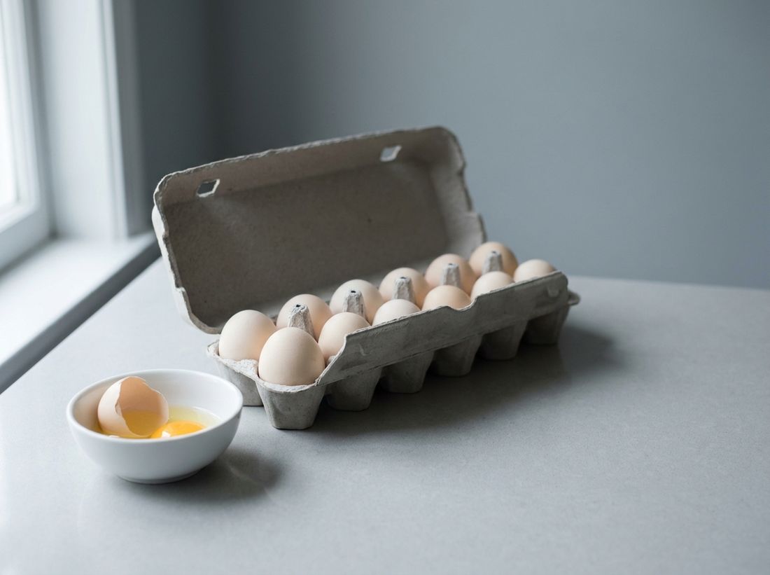 Eggs in a carton
